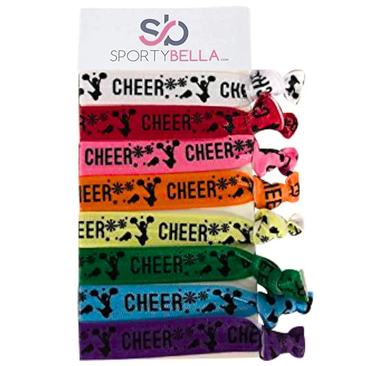 Cheer Multi Colored Hair Ties for Girls and Women