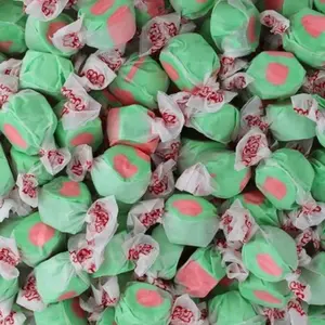 Taffy Town Candies - Watermelon | Gourmet Taffy| Nougat-Style Candy| Soft & Delicious| Sumer Snack Treats| Party Good Candies| 1 Pound Bulk Bag
