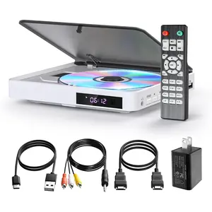 Mini DVD Player HDMI  1080P DVD Players for TV Support USB, -SD, CDs with Remote Control Small Region Free DVD Player for  with HDMI AV Output Support PAL/NTSC