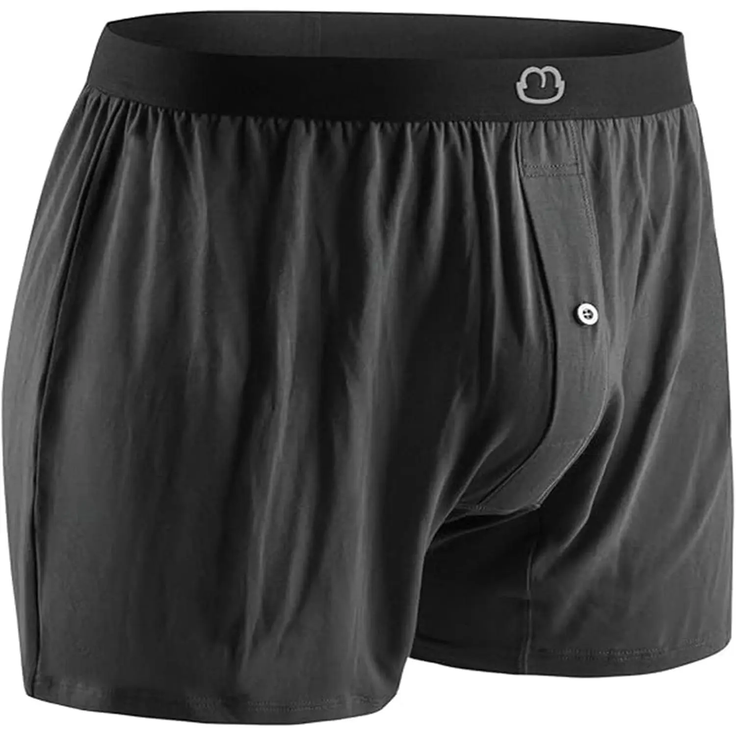 Cooling Men's Boxers Shorts with Button Fly - Tagless Comfort Stretch Underwear, Seamless Waistband for Daily Wear