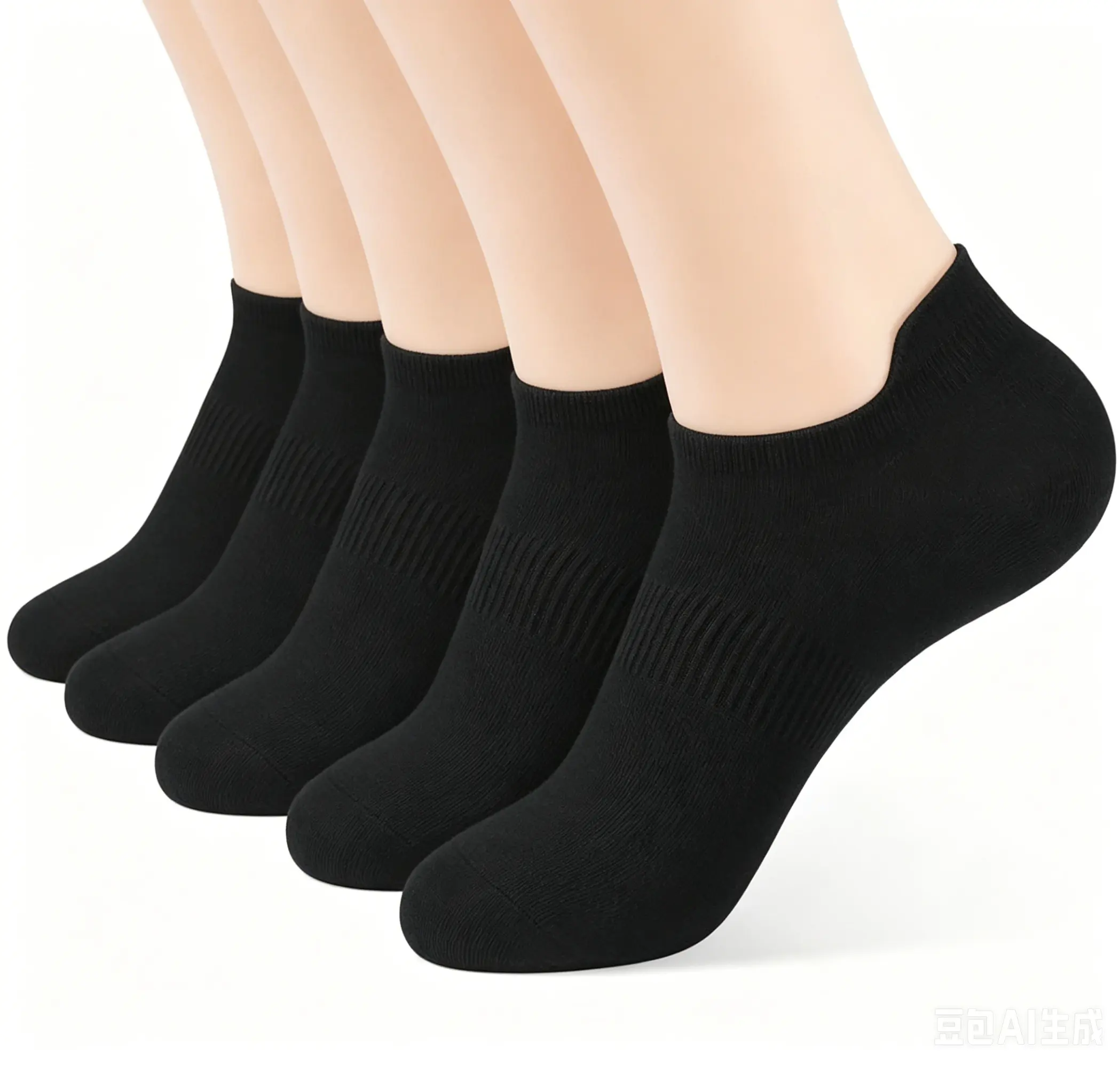 Women's & Men's Thin Low-Cut No-Show Athletic Running Ankle Socks, 5 Pairs, Socks for Women, Breathable Socks, Elastic Socks