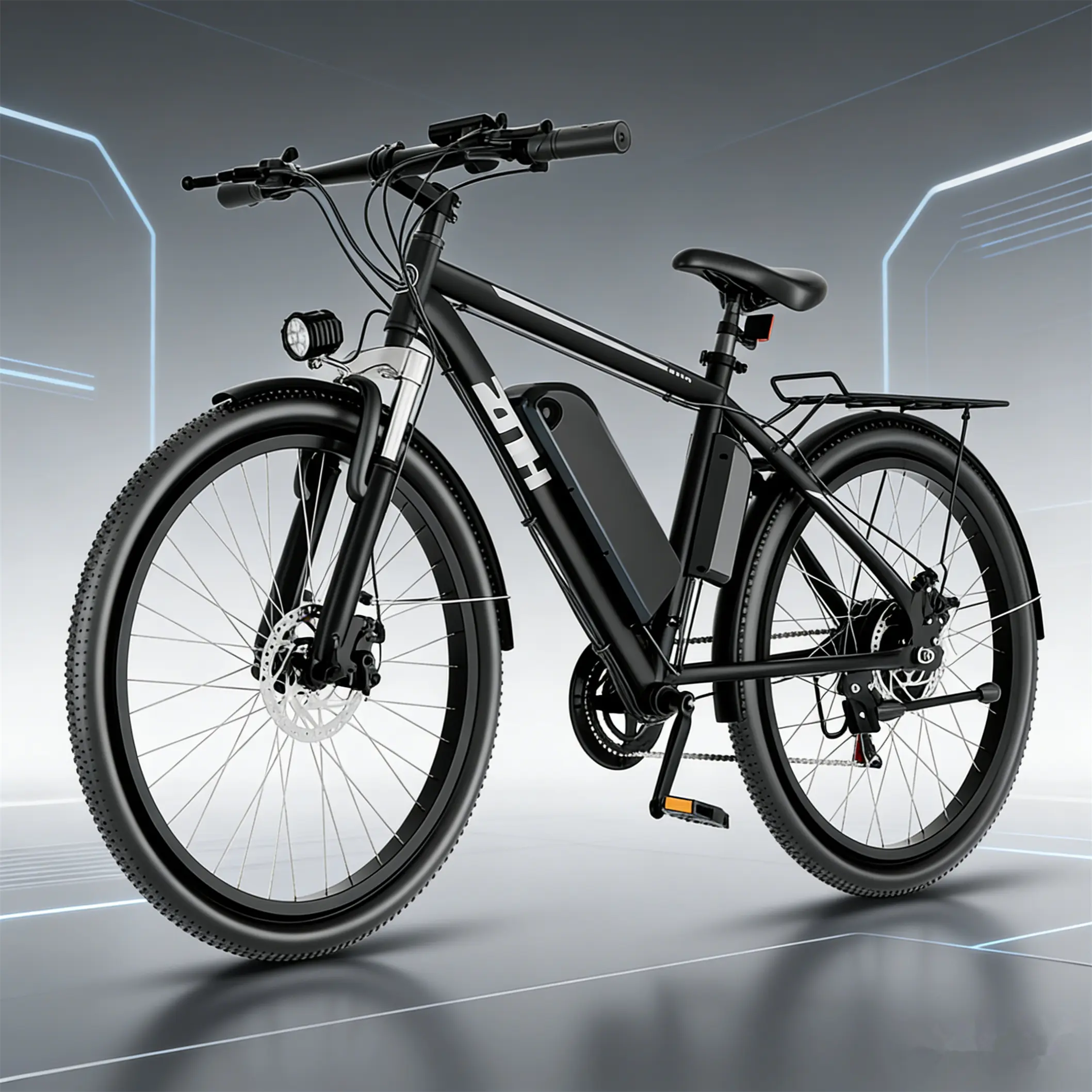 ZNH-02SR 2026 New Arrival 26-Inch Adults' E-Bike, long-lasting battery，750W 48V High Titanium Steel MTB, 624Wh Removable Fast-Charging Battery, 20MPH Speed, 50-60 Mi Range, Black Off-Road Cycling Bike (ebikes for adults)