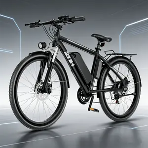 ZNH-02SR 750W 48V E-Bike for Adults 26 Inch Removable Battery 624Wh Fast Charging 20MPH 50-60 Miles Range Black High Titanium Steel Frame MTB Off-Road Bike 2026 New Arrival