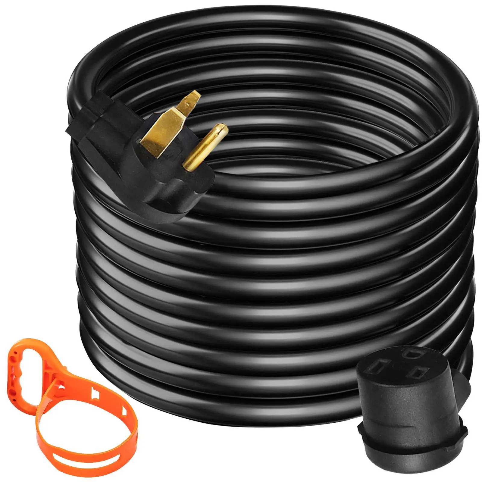 【Summerfinds】VEVOR 25 ft Safety Portable Welder Extension Cord, 30Amp 250V NEMA 6-50 Plug 10 Gauge 3 Prong with Copper Wires for Outdoor MIG, Lincoln, Plasma Welding Accessories