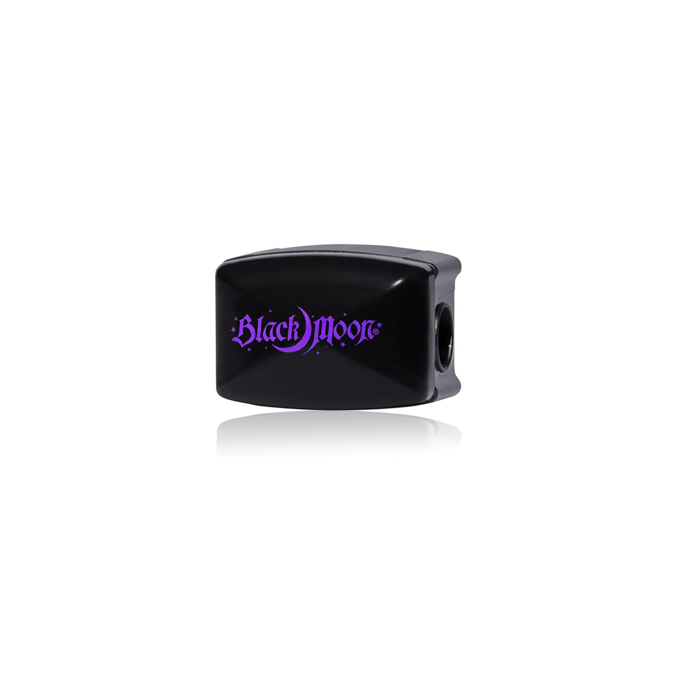 Black Moon Cosmetics Standard Eye Pencil Sharpener, Cute Adorable Look, Moon Design, Works on All Standard Pencils