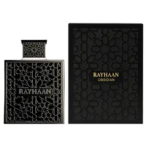 RAYHAAN OBSIDIAN new men's perfume spray, leather wood finishing Fuqi leather tone, 3.4oz100ml