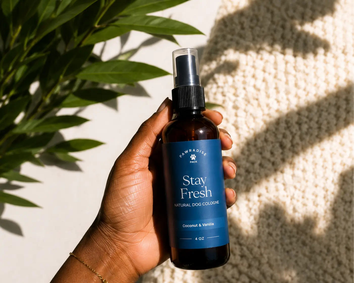 Dog Cologne Spray - Natural Brooklyn Breeze Scent, Fresh Coconut, Alcohol-Free Formula, Clean Musk, Coconut & Vanilla, Finishing Touch After Grooming (Pet Grooming Deodorizer), Boutique Packaging, Before Cuddle