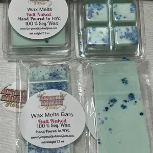 hand poured  candle wax melts Bars & Cubs
