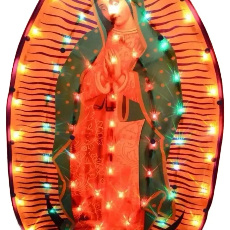 Virgen Mary LED Light Christmas Decorative Holiday Lighting Chirsmas Light, 80LED, Luz de La Virgen de Maria