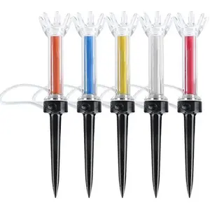 OUKENS Golf Tees, 5Pcs Flexible Magnetic Plastic Golf Tee Training Practice Tool Accessory