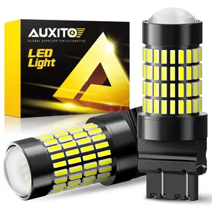 AUXITO 7440 7443 3157 1156 LED Bulbs Reverse Lights, 102-SMD Chipsets 500% Brighter 7441 7444 992 W21W 3056 3156 3057 4157 1141 1073 7506 LED Bulbs with Projector for Reverse Back Up Lights Tail Brake Signal Parking Lights, 6000K White