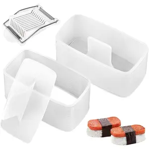 Musubi Mold Kit Musubi Maker Press 2 Pack with Luncheon Meat Slicer and Rice Paddle - Create Authentic Hawaiian Musubi at  Non-Stick, The Musubi Mold is  in Hawaii Restaurants