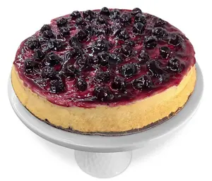 Andy Anand's Traditional Blueberry Cake 9" - Daily Freshly Baked Moist Decadent Cakes From Bakery - Indulge in Creamy Bliss (2.8 lbs)