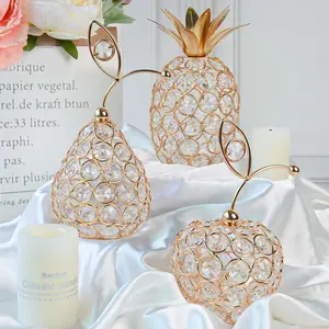 3-Piece Handmade Set (Apple, Pear, Pineapple) - Ideal for Wedding Centerpieces, Birthday Gifts & Shelf Styling.