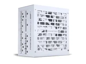 Phanteks AMP GH 850W Gold Power Supply, ATX 3.1 and PCIe 5.1 Platform, Fully Modular Individual Cables, Silent Fanless mode, White.