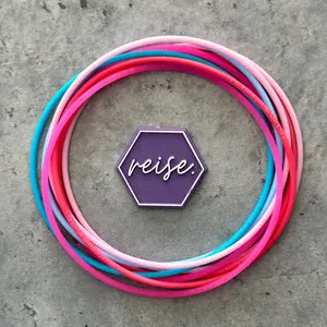 “Flamingo Floaty” / Moments Collection Stacks / Silicone Stacking Bracelets / Multi-Colored