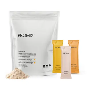 Promix Debloat: Prebiotic + Probiotic Powder – Reduce Bloating & Support Digestion – African Baobab + Vitamin C – 12 Sticks