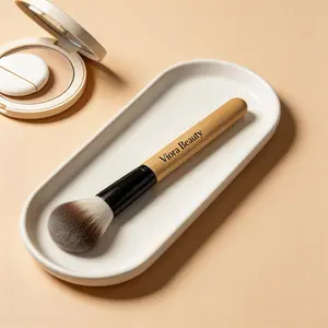Large Face Makeup Brush for Powder, Blush & Bronzer, Soft Synthetic Bristles, Fluffy Blending Brush