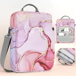 STANDARD GOODS 11.10    P-P 9-11 Inch Tablet Sleeve Case with Shoulder Strap, Compatible with iPad (A16) 11", iPad 10th Gen 10.9", iPad Air 5/4, iPad Pro 11", iPad 9/8/7th Gen 10.2", Galaxy Tab A9+ 11" - Cloudy Pink