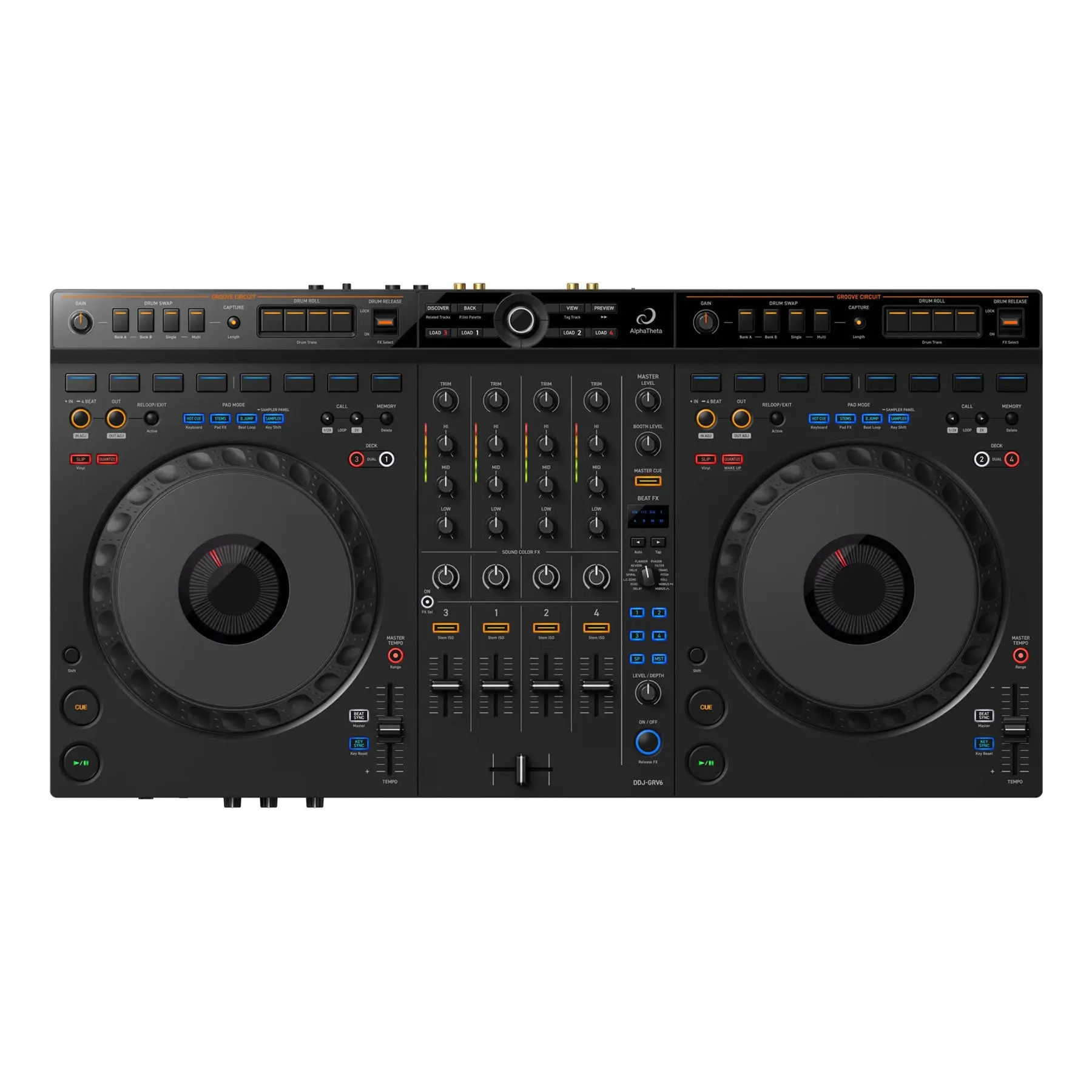 AlphaTheta: DDJ-GRV6 4-Channel DJ Controller