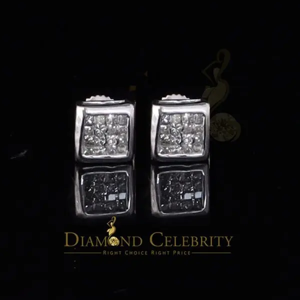 Diamond Celebrity's 0.25ct Diamond 925 White Sterling Silver Hip Hop Men's/Women's Stud Earrings