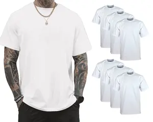 【Limited time deal】Men's Summer T-Shirt - Soft & Comfortable Casual Sportswear Undershirts, Crew Neck, Short Sleeve, Polyester Blend for Casual Attire, Breathable Apparel | Stretch Fabric