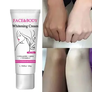 Face and Body Brightening Cream - Brightening Skin Cream, ideal for makeup on the face, neck, armpits, joints, etc., gently formulated to provide brightening, moisturizing and Hydrating, suitable for men and women, 50G/1.76Oz