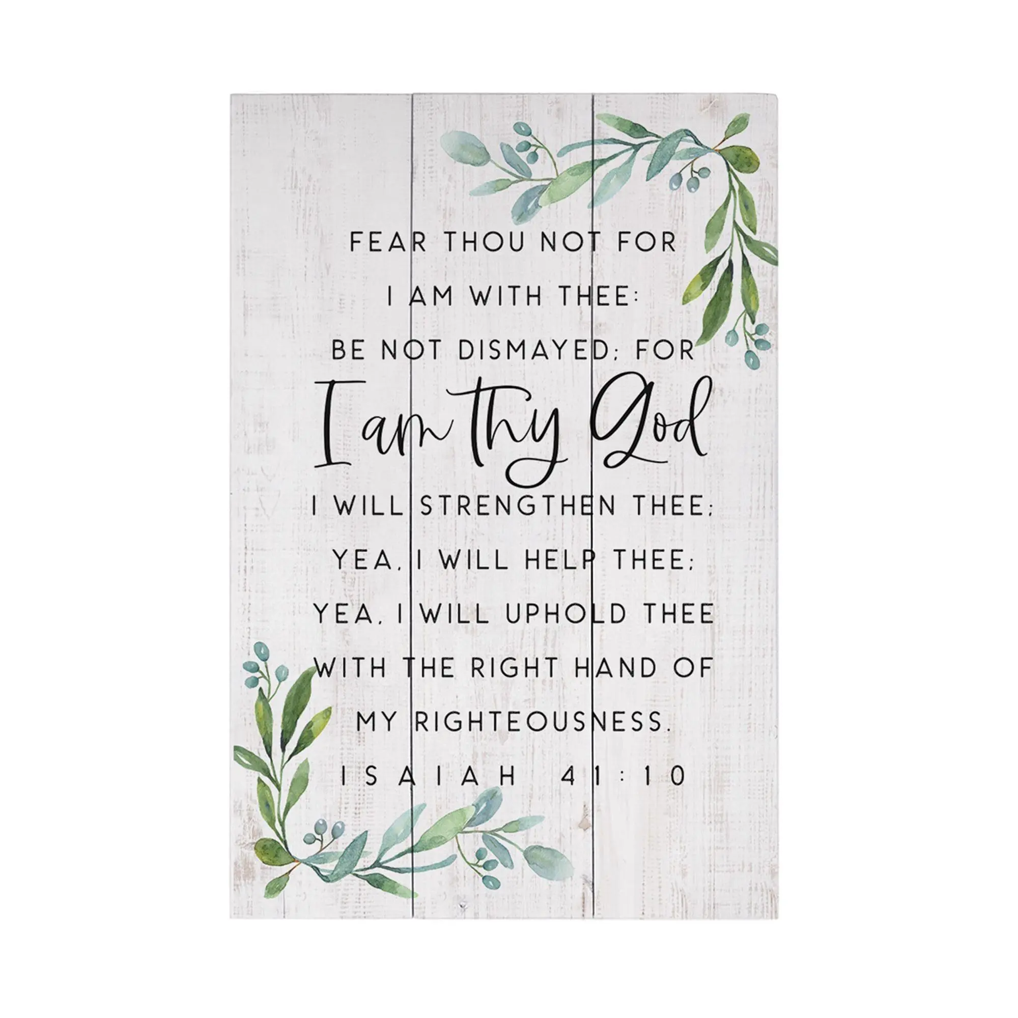 Sincere Surroundings 16" Fear Thou Not Rustic Pallet