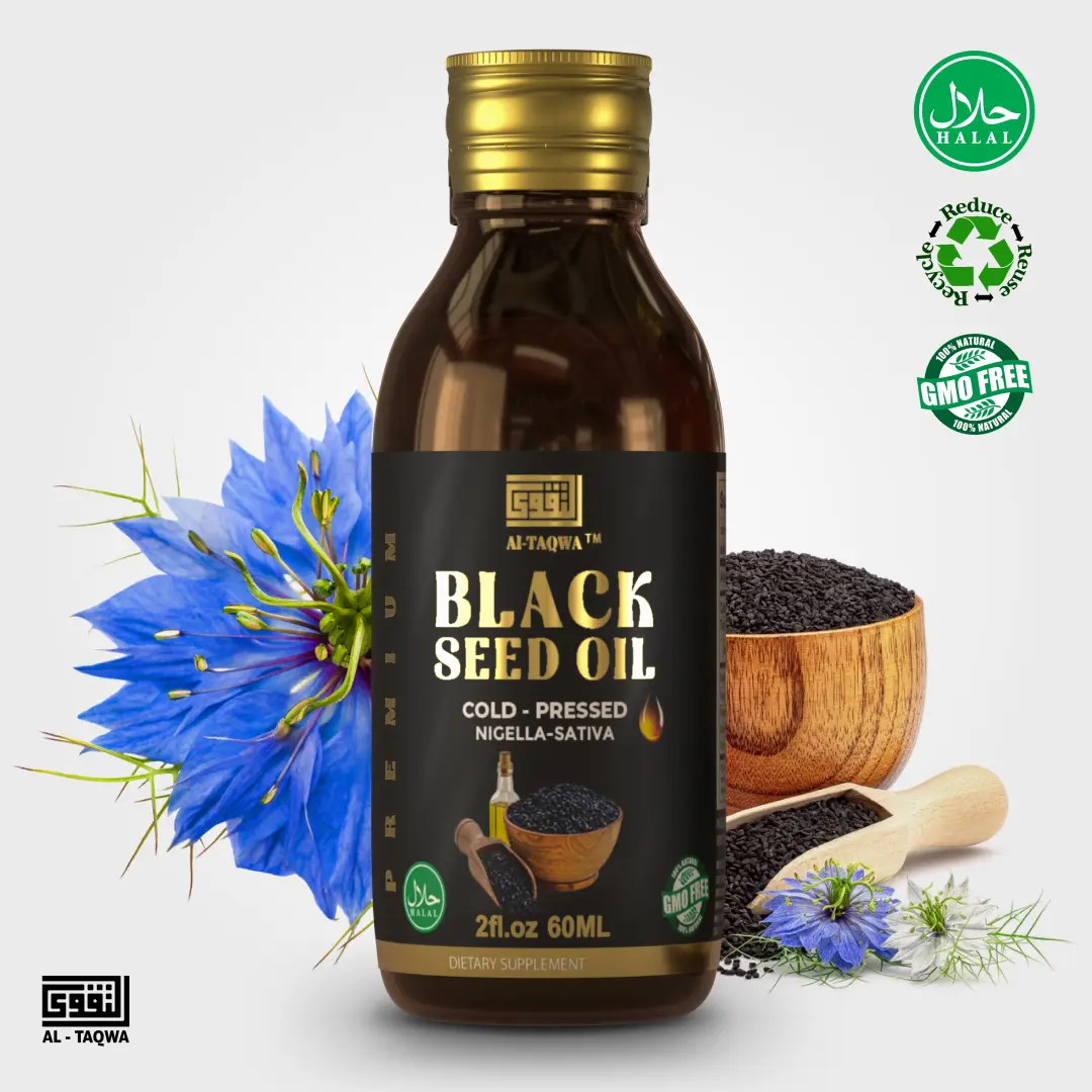 Black Seed Oil Liquid Supplement – Cold Pressed Nigella Sativa Black Cumin Oil with Omega 3 6 9 – Immune, Gut & Heart Health Support Natural Herbal Drops