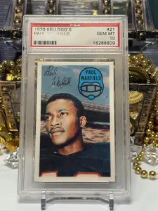 1970 Kellogg's - Paul Warfield #21 - PSA 10 Gem Mint Slab