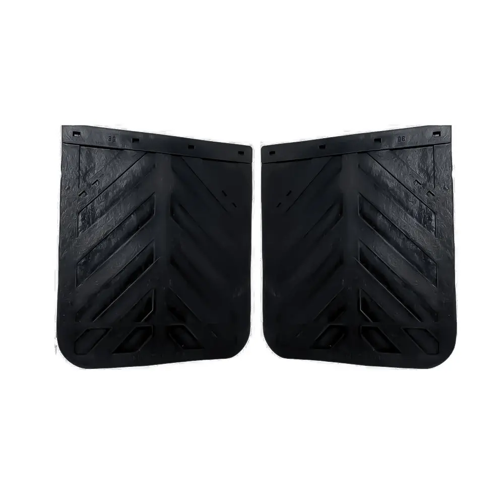 TORQUE Black Semi Truck and Trailer Mud Flaps - Chevron 24" x 36" Heavy Duty Rubber Pair (2 x TRMF142436)