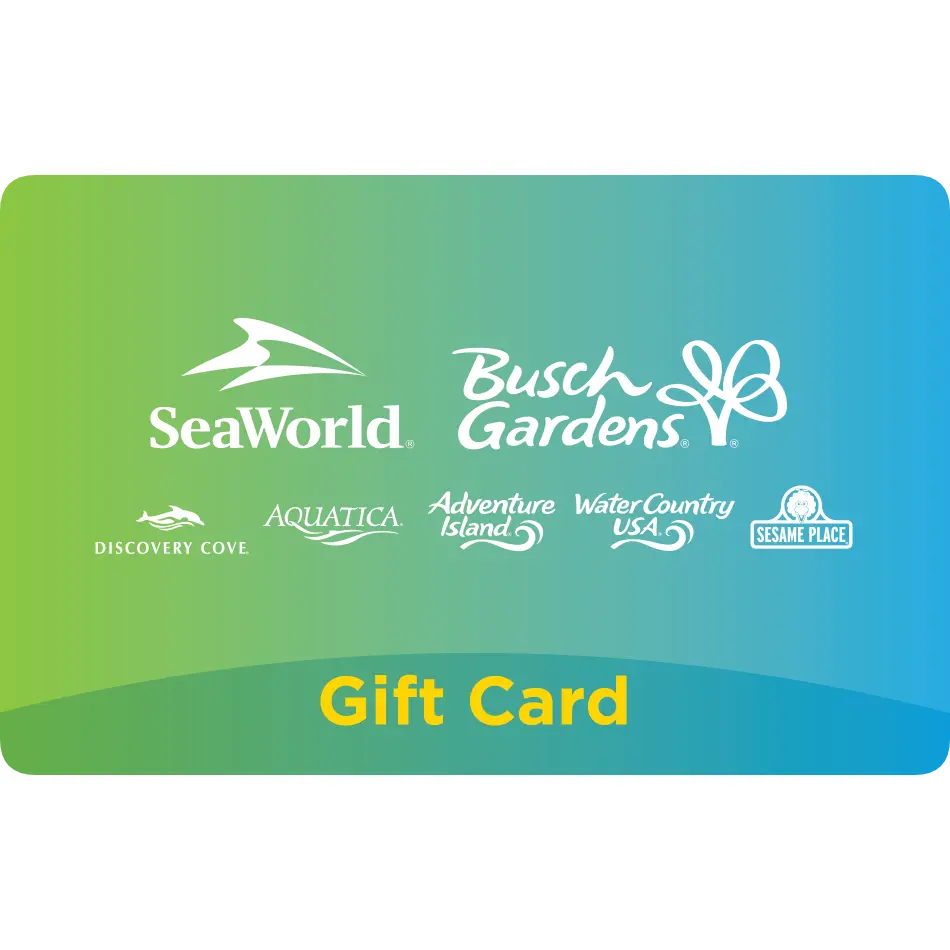 SeaWorld eGift Card | Theme Park Tickets, Rides & Marine Animals