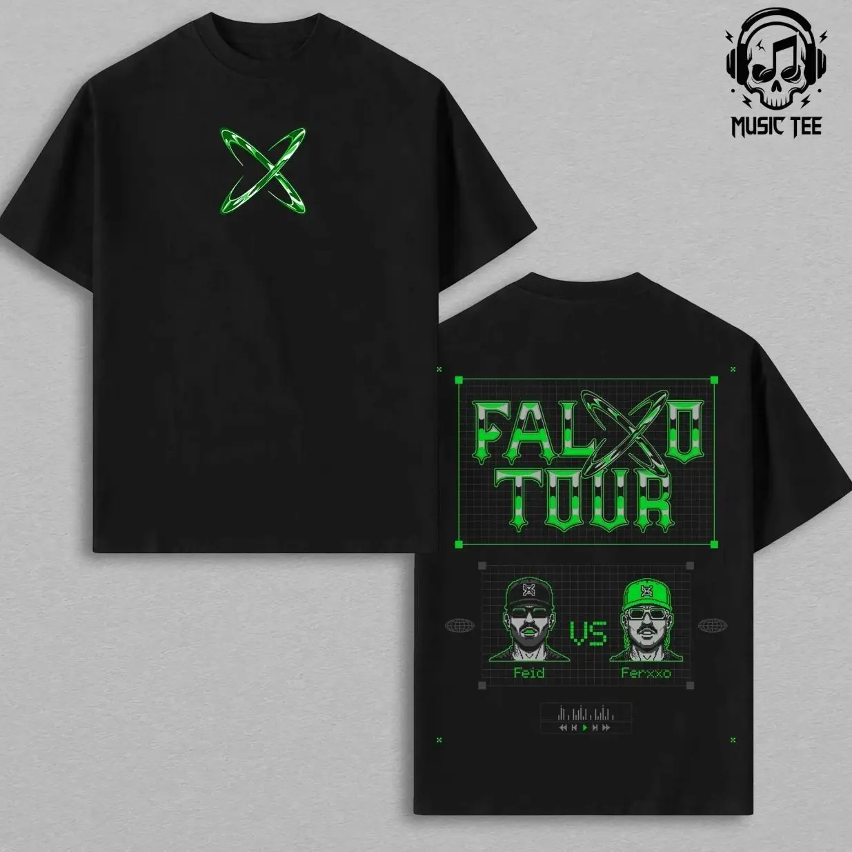 Feid Ferxxo Shirt V2 Size S-5XL - FEID vs FERXXO- Falxo Tour 2026 High-Quality Shirt Heavy Cotton Unisex T-Shirt, Graphic Reggaetón, Latin Pop Feid Ferxxo Fan Merch Gift For Music Lover F2K