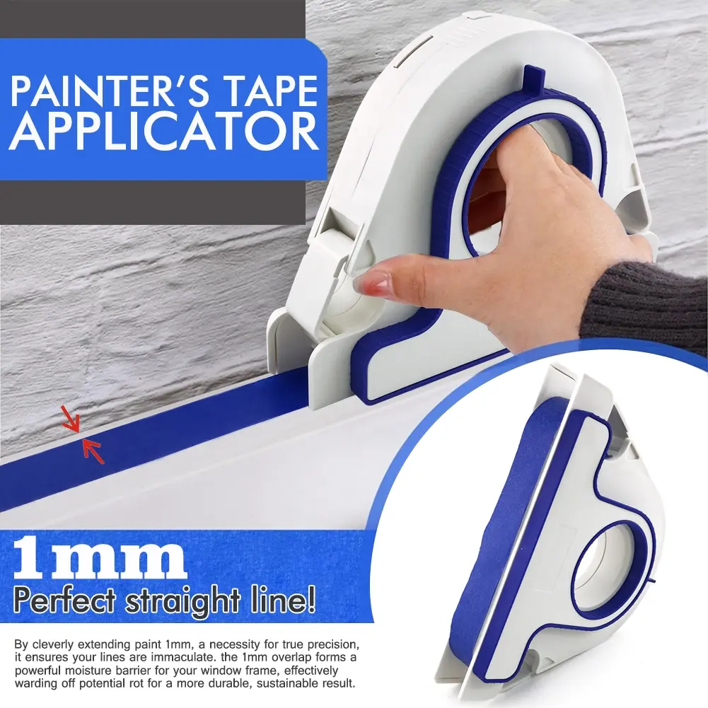 Convenient Tape Application Tool, Paint Masking Tape Applicator, Home Renovation Caulking Aid, Manual Sticker Machine, Tape Cutting Tool, Adhesive Tape Tool
