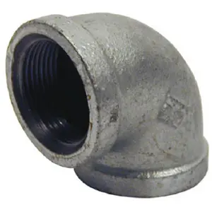 Pannext Fittings G-L9015 1.5 in. Galvanized 90 Degree Equal Elbow