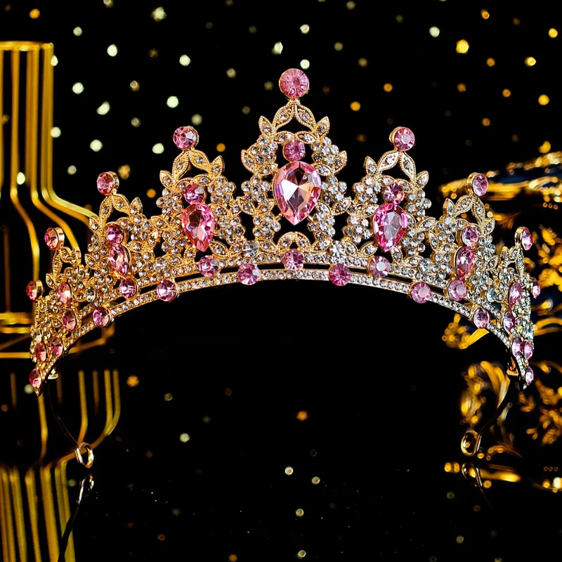 Women's Exquisite Trendy Bridal Crown, Gorgeous Rhinestone Tiaras, Chic Hair Accessories for Wedding and Party, Bridal Accessory, Elegant Crown Design