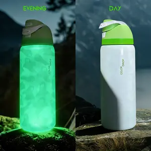 Ghost Shine Water Bottle 32oz 945ML with Straw FreeSip Heat Preservation Over 24 Hours Insulated for Cold Hot Drinks Ideal for Camping Work Indoor Outdoor Use