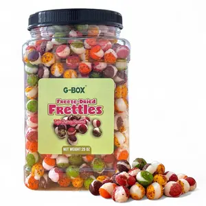 G-BOX Freeze Dried Candy Frettles, Delightful Crunchy Fruity Flavorful Burst, TikTok Trend Items, Air-tight Sealed in a Grip Jar (25 OZ Tajin Chamoy)