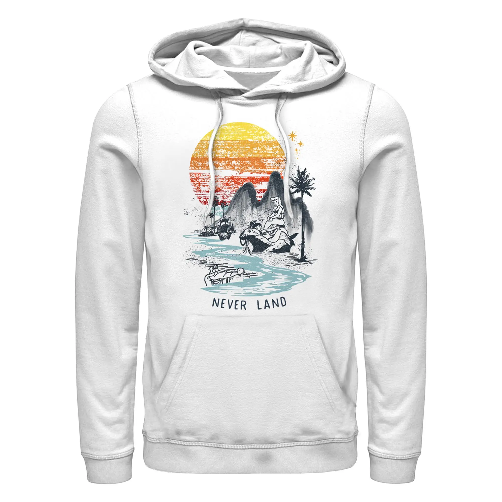 Men's Peter Pan Never Land Sunset Pull Over Hoodie