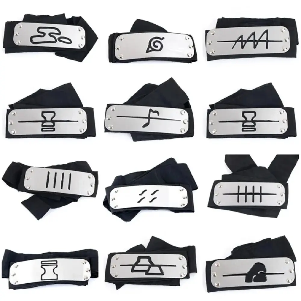 3pcs Ninja Headband Rebel Leaf Forehead Protector Coslapaly Anime Peripheral