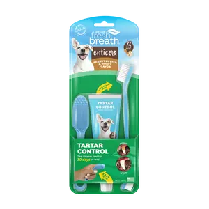Fresh Breath Enticers Peanut Butter & Honey Dog Oral Care Kit
