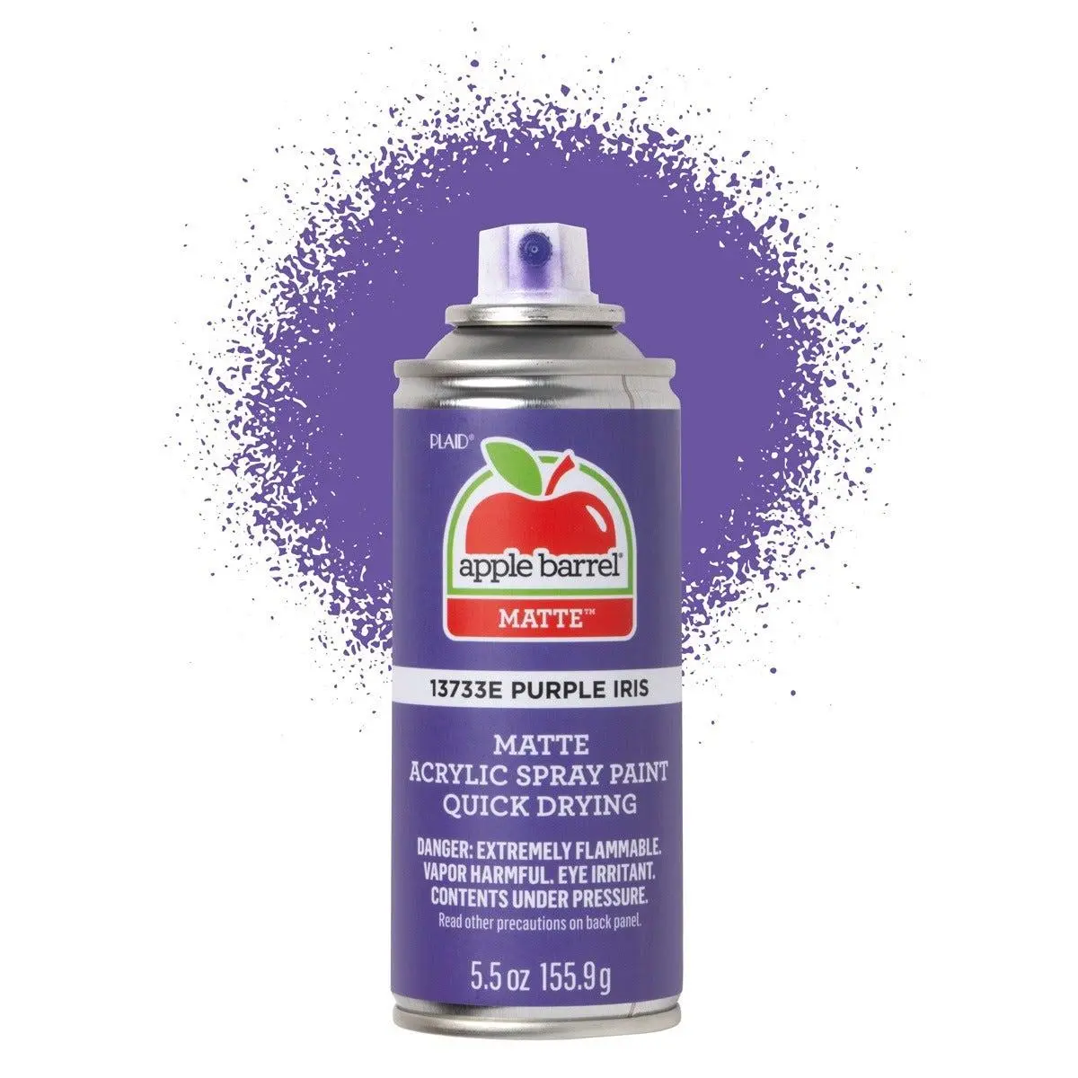 Apple Barrel Matte Acrylic Spray Paint - Purple Iris -13733E