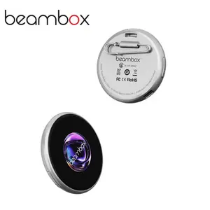 Beambox Smart LED Name Badge| Customizable Digital Display with IPS Touchscreen, Bluetooth APP Control, Photo & GIF Upload, AI Image Generator, 360*360 High-Res Screen, 6H Battery – Wearable Tech for Self-Expression, Fashion & TikTok Trends