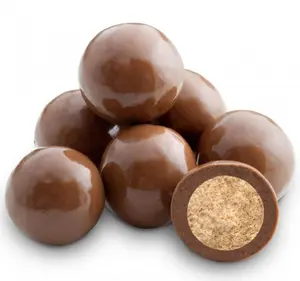 Nuts To You No Sugar Added Milk Chocolate Malt Balls 8 oz Resealable Bag Guilt-Free Sweet Treat with Classic Malt Flavor Bonbon Dessert Sweet