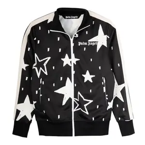 Palm Angels Night Sky Classic Logo Track Jacket Black White