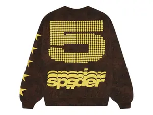 Sp5der 5 Crewneck Sweatshirt Brown (men) by StockX