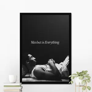 Unframed Kobe Bryant Artistic Photo Poster, Borderless Paper Wall Art, Multi-Size Basketball-Inspired Motivational Decor for Rooms & Home Gyms