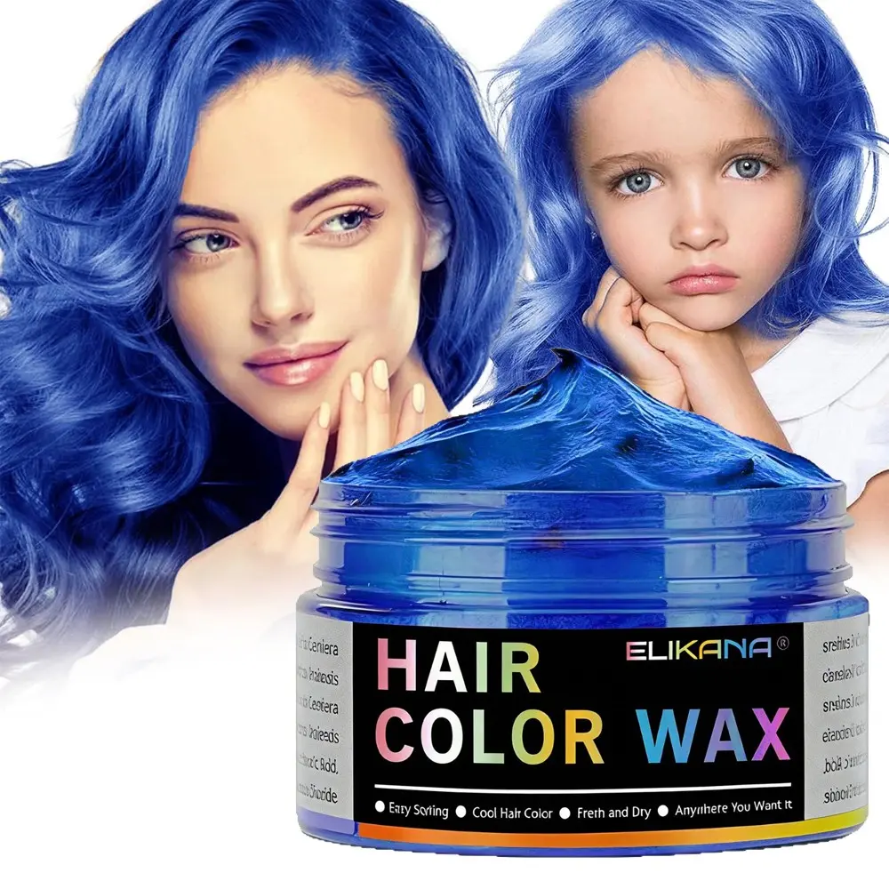 120g/4.23oz temporary hair dye wax, Hair Dyeing, easy to apply styling cream, washable styling wax, disposable coloring paste, suitable for various occasions, including daily use, dates, parties, DIY role-playing, costume parties, etc., Haircare