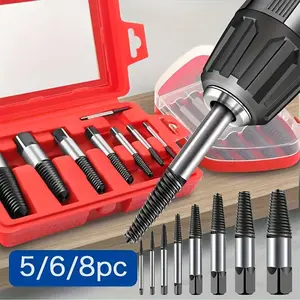 12pcs Premium Screw Extractor Kit, Easy To Remove Damaged Screws, Bolts And Pipes, Essential Woodworking And DIY Tools