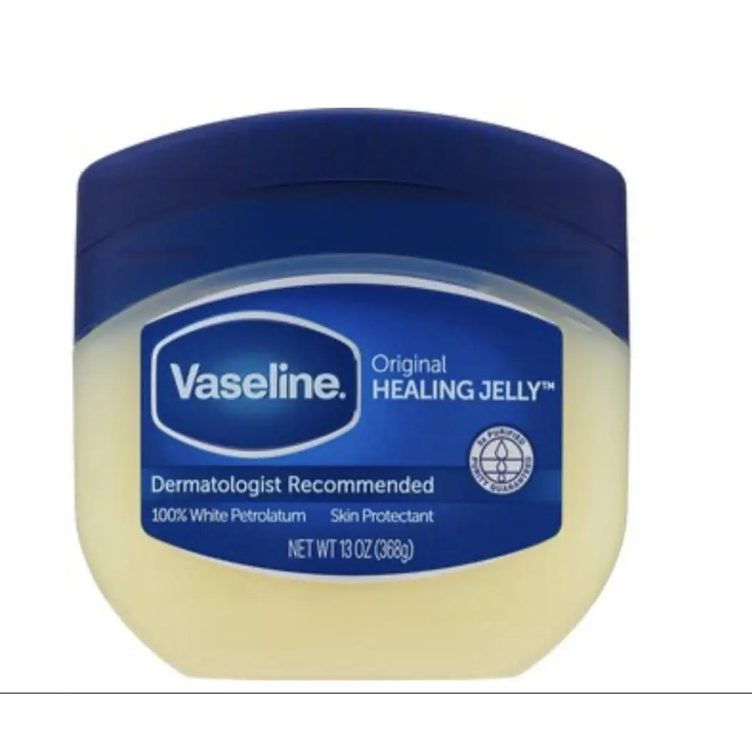 Fafane Vaseline Original Healing Jelly - 13 oz Dermatologist-Recommended 100% White Petrolatum Skin Protectant for Lip & Skin Care